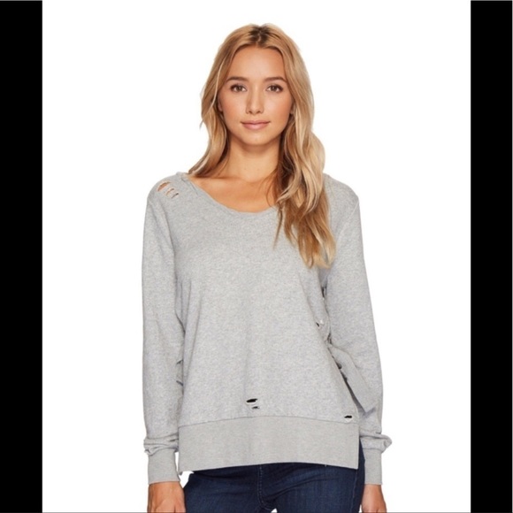 Romeo & Juliet Couture Tops - NWT Romeo &Juliet Couture Torn Side Tie Sweatshirt